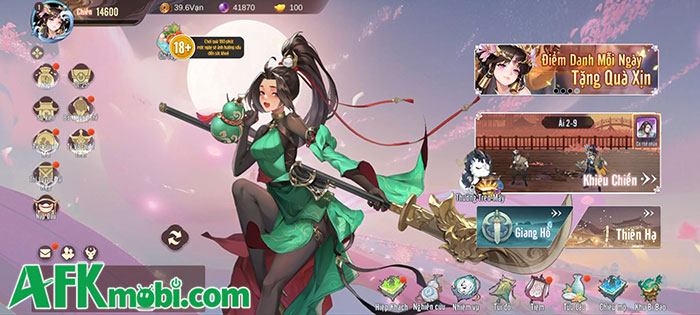 Hào Khí Du Hiệp game đấu tướng mang đến một thế giới võ lâm phong phú, bao la 5