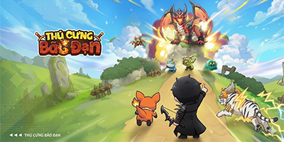 Cùng những người bạn thần thú đầy uy lực phòng thủ trước các đợt kẻ thù với Thú Cưng Bão Đạn