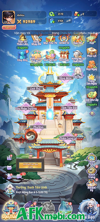 Tiên Nghịch Mobile với trải nghiệm đấu tướng kết hợp tu tiên trong thế giới của bộ Tiên Nghịch 9