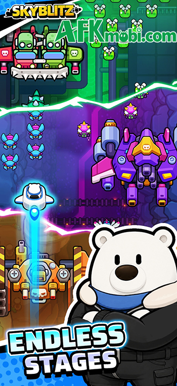 SkyBlitz game bắn ruồi roguelike cho bạn điều khiển phi công động vật lái máy bay chiến đấu 1