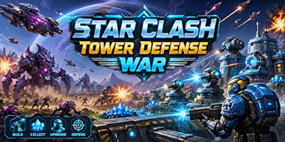 Bảo vệ căn cứ trước các đợt sinh vật ngoài hành tinh trong Star Clash Tower Defense War