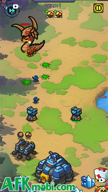 Bảo vệ căn cứ trước các đợt sinh vật ngoài hành tinh trong Star Clash Tower Defense War 2
