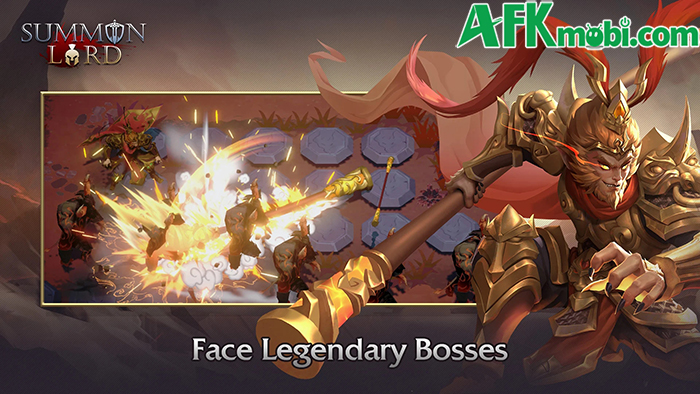 Sử dụng những nhân vật thần thoại từ Đông sang Tây để phòng thủ trong game Summon Lord 3