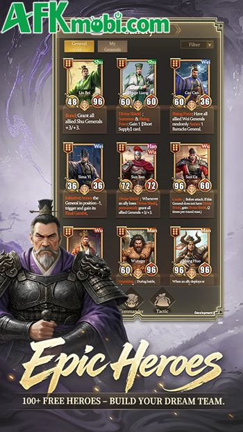 Three Kingdoms: Epic Tactics game chiến thuật phong cách cờ tự động lấy đề tài Tam Quốc 2