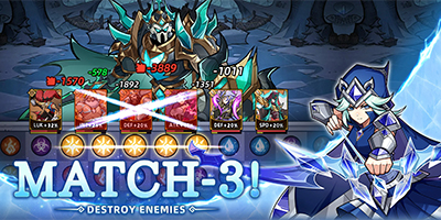 Top 5 game di động có lối chơi độc đáo khi kết hợp cơ chế match-3 vào việc chiến đấu