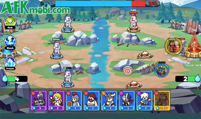 Ultimate Tower Defense game chiến thuật thả lính với điểm độc đáo nằm ở việc bản đồ như MOBA 2