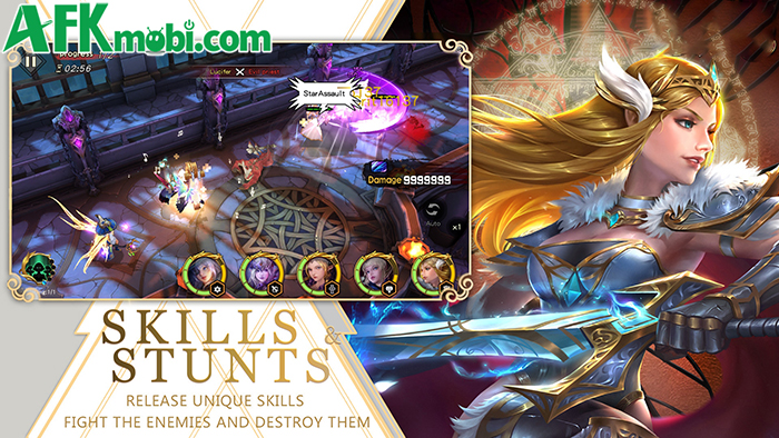 Tập hợp đồng thời dẫn dắt các nữ chiến binh Valkyrie xinh đẹp trong game Valkyries Arena 1