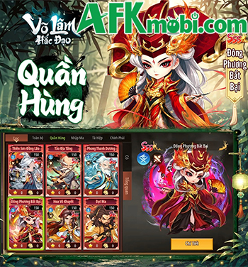 Võ Lâm Hắc Đạo game đấu tướng chủ đề thế giới võ hiệp Kim Dung cập bến Việt Nam 0