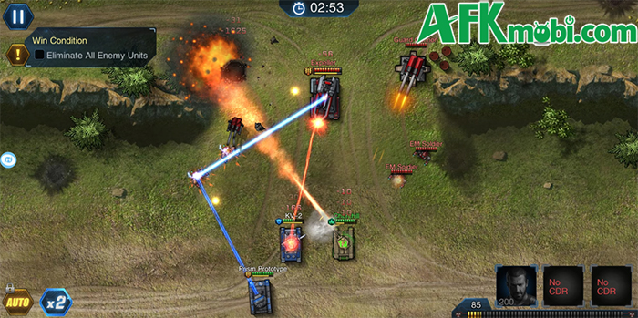 War Steel game chiến thuật cho bạn xây dựng đội hình xe tăng chiến đấu 1