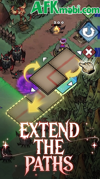 Chống lại các đợt tấn công của những sinh vật bị tha hóa trong game Witcher's Defense 4