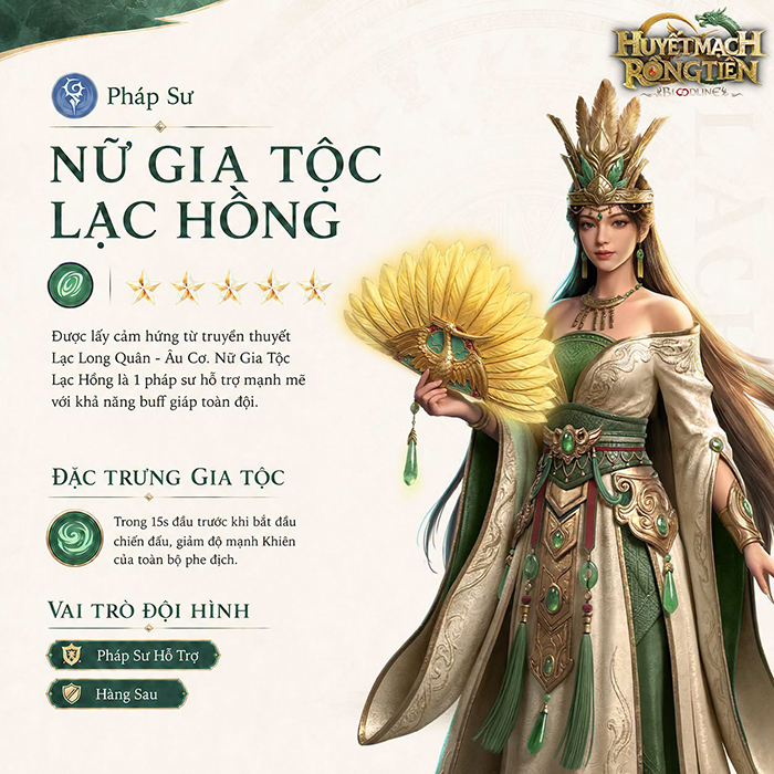 Lạc Long Quân và Âu Cơ chính thức xuất hiện trong game Bloodline: Dòng Máu Anh Hùng 3