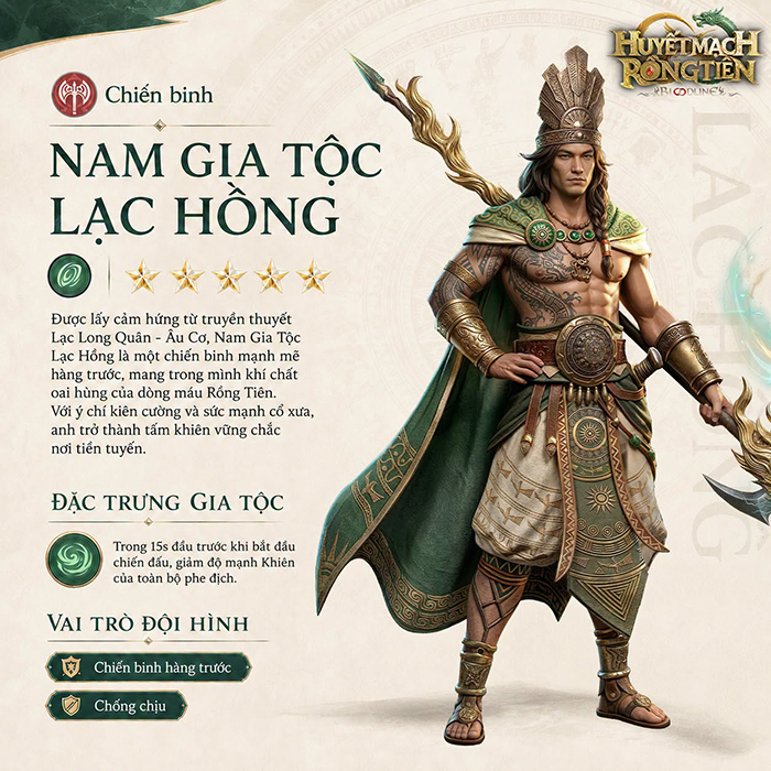 Lạc Long Quân và Âu Cơ chính thức xuất hiện trong game Bloodline: Dòng Máu Anh Hùng 1
