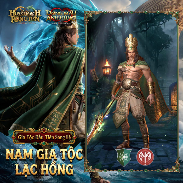 Lạc Long Quân và Âu Cơ chính thức xuất hiện trong game Bloodline: Dòng Máu Anh Hùng 2