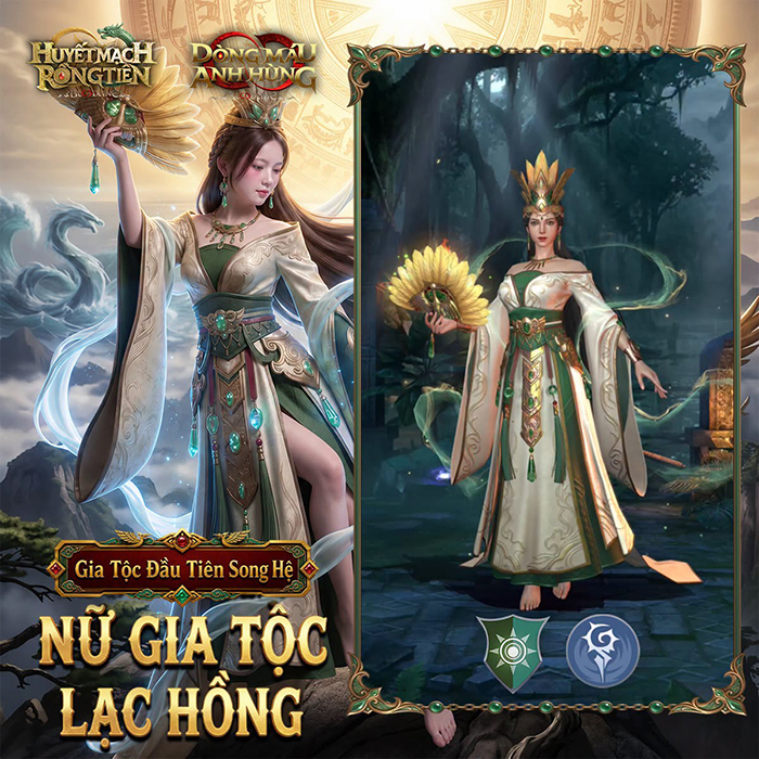 Lạc Long Quân và Âu Cơ chính thức xuất hiện trong game Bloodline: Dòng Máu Anh Hùng 4