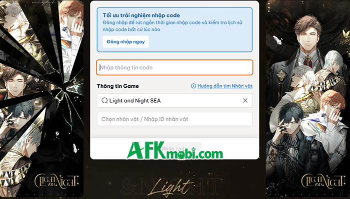Tổng hợp gift code game Light and Night mới nhất trong tháng 0