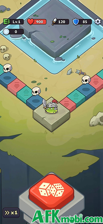 Phiêu lưu bằng các tung xúc xắc trên bàn cờ trong game roguelike Adventure Roll 1