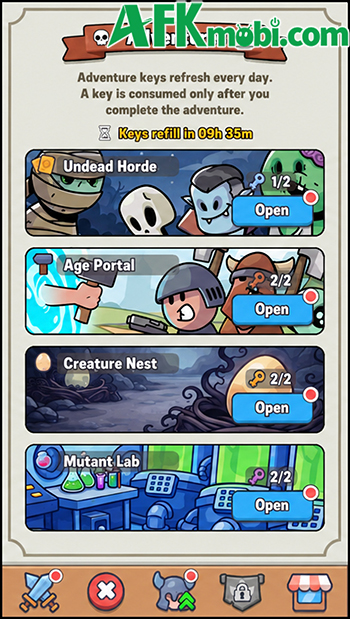 Nhấn rèn trang bị để phát triển nhân vật chiến binh của bạn trong game Auto Forge - idle RPG 4 Nhấn rèn trang bị để phát triển nhân vật chiến binh của bạn trong game Auto Forge - idle RPG 4