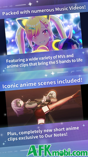 BanG Dream! Our Notes game nhịp điệu hoàn toàn mới của dự án âm nhạc BanG Dream! 4