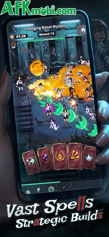 Cùng một cô nữ sinh chống lại các đợt yêu ma, quỷ quái trong game phòng thủ Before Dawn 1