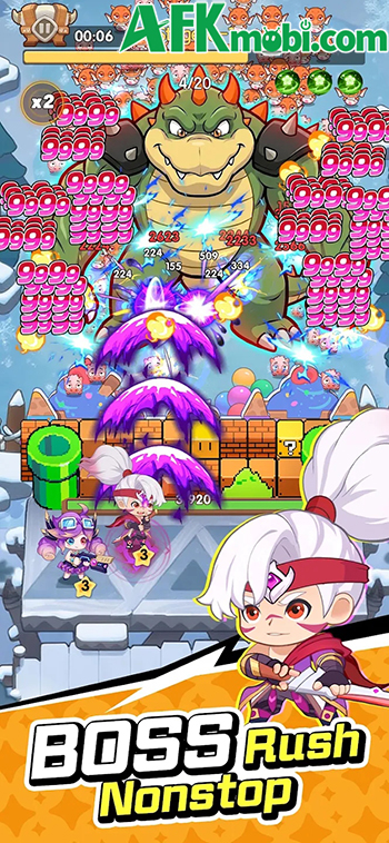 Tập hợp đội anh hùng phòng thủ trước các đợt động vật trong game BOOM BOOM TD 2