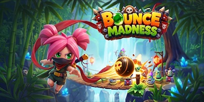 Điều khiển nhân vật bắn những quả bóng nảy tiêu diệt bọn kẻ thù trong game Bounce Madness