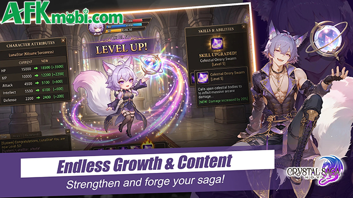 Webgame Crystal Saga nổi tiếng có phiên bản di dộng nâng cấp tên Crystal Saga Nova 3