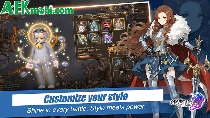 Webgame Crystal Saga nổi tiếng có phiên bản di dộng nâng cấp tên Crystal Saga Nova 4