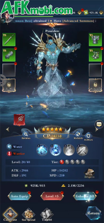 Dawn Gods game đấu tướng chiến thuật màn hình dọc với chủ đề đa thần thoại 3