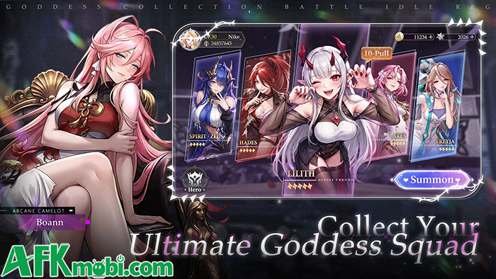 Divine Throne: Idle RPG mời game thủ gầy dựng đội hình của mình với những vị nữ thần 1 Divine Throne: Idle RPG mời game thủ gầy dựng đội hình của mình với những vị nữ thần 1