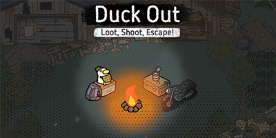 Duck Out: Loot, Shoot, Escape! game hành động sinh tồn 2D trực tuyến theo lối looter shooter
