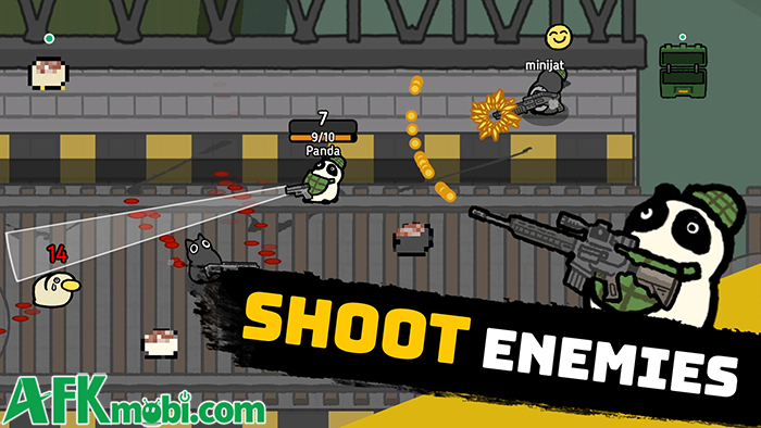Duck Out: Loot, Shoot, Escape! game hành động sinh tồn 2D trực tuyến theo lối looter shooter 0