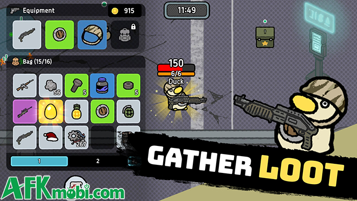 Duck Out: Loot, Shoot, Escape! game hành động sinh tồn 2D trực tuyến theo lối looter shooter 1