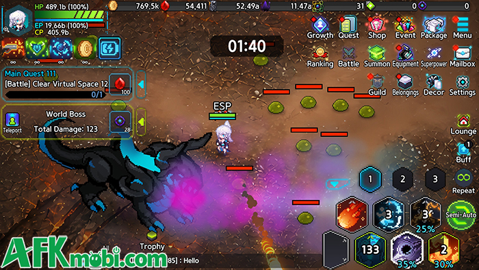 ESP Heroes game nhập vai nhàn rỗi cho người chơi phát triển anh hùng siêu năng 3
