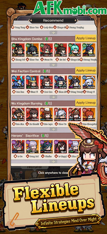 EZ PZ: Byte Heroes game idle thẻ tướng lấy đề tài Tam Quốc với phong cách đồ họa pixel 2
