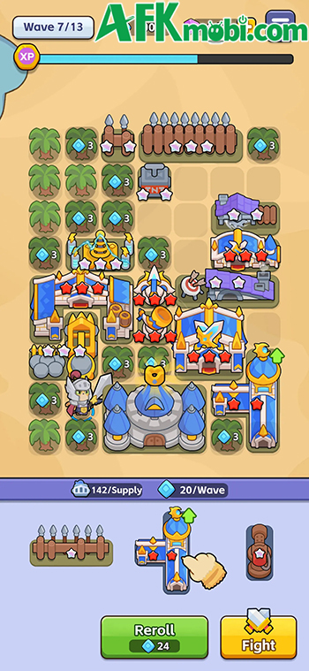 Fortress Hero game chiến thuật phòng thủ với cơ chế xếp trận hình kết hợp hợp nhất 1