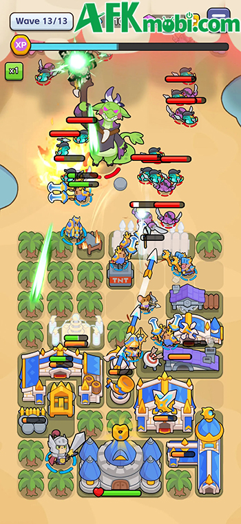 Fortress Hero game chiến thuật phòng thủ với cơ chế xếp trận hình kết hợp hợp nhất 2