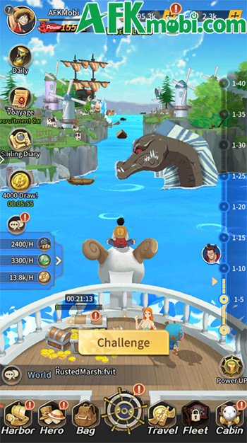 Grand Voyage: Pirate King game đấu tướng rảnh tay màn hình dọc lấy chủ đề One Piece 0