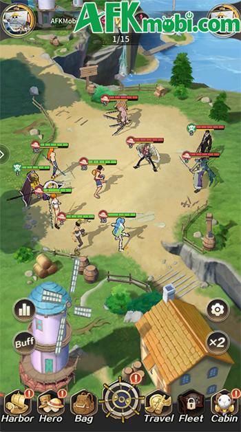 Grand Voyage: Pirate King game đấu tướng rảnh tay màn hình dọc lấy chủ đề One Piece 3