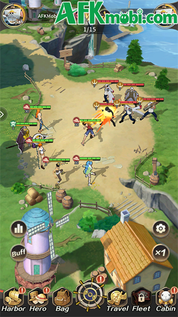 Grand Voyage: Pirate King game đấu tướng rảnh tay màn hình dọc lấy chủ đề One Piece 5