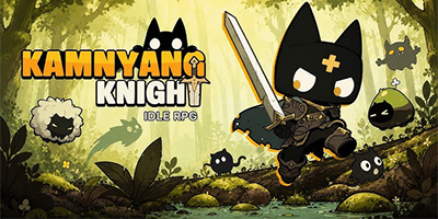 Bắt đầu hành trình trở thành hiệp sĩ của một chú mèo đen nhỏ với Kamnyang Knight: Idle RPG