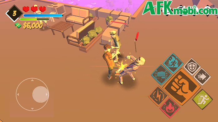 Vào vai một võ sĩ sa sút bắt đắc dĩ trở thành vị cứu tinh trong game Karate Hassle 2