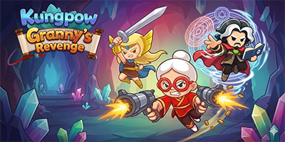 Điều khiển một bà lão chiến đấu càn quét qua các tầng trong game Kungpow Granny’s Revenge