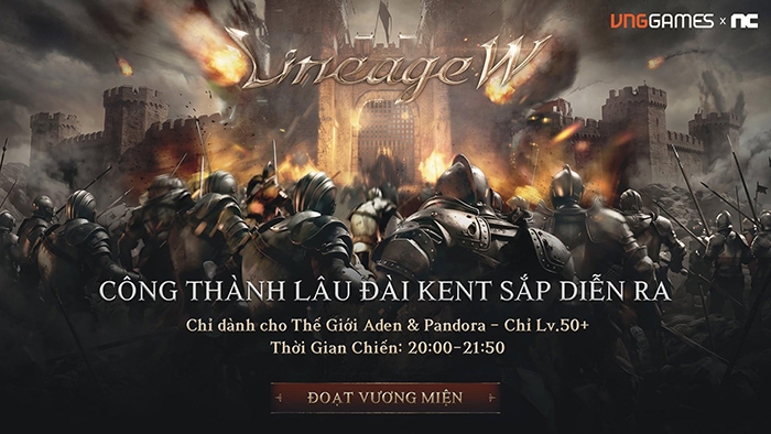 Lineage W - Quyền lực và tài phú sẽ về tay kẻ đoạt được Vương Quyền thành Kent sắp tới! 1