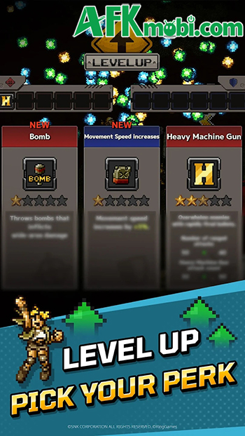METAL SLUG RUSH game hành động sinh tồn roguelike đơn giản lấy chủ đề Metal Slug 2