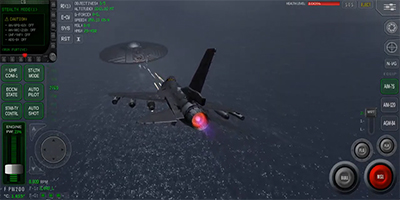 Điều khiển phi cơ chiến đấu hiện đại trong game mô phỏng Modern Jet Fighter: Air Combat