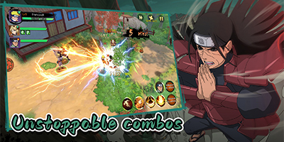 Ninja: Blade & Jutsu game hành động kết hợp sưu tầm tướng xây tổ đội lấy chủ đề Naruto