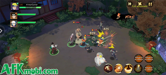 Ninja: Blade & Jutsu game hành động kết hợp sưu tầm tướng xây tổ đội lấy chủ đề Naruto 0