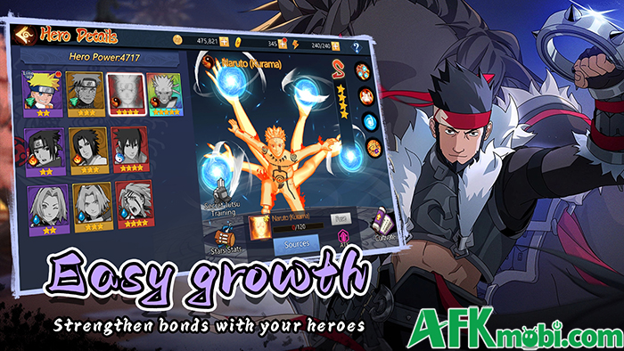 Ninja: Blade & Jutsu game hành động kết hợp sưu tầm tướng xây tổ đội lấy chủ đề Naruto 1