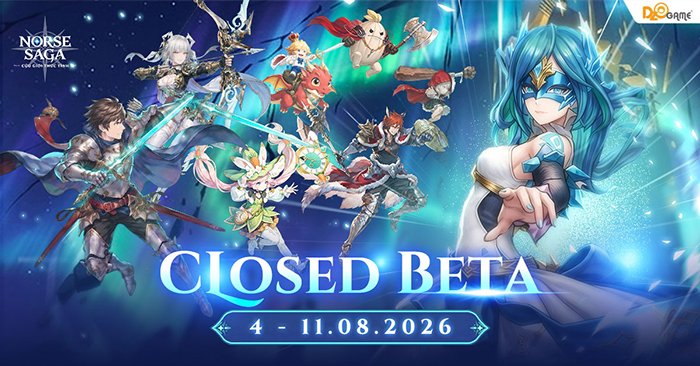 Norse Saga: Cửu Giới Thức Tỉnh chính thức mở cửa Closed Beta tại Việt Nam từ 04 - 11/08/2026 0 Norse Saga: Cửu Giới Thức Tỉnh chính thức mở cửa Closed Beta tại Việt Nam từ 04 - 11/08/2026 0