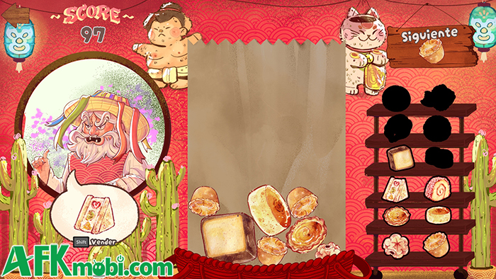 Thả để ghép ra món bánh mà khách yêu cầu trong game giải đố PancitoMerge Mobile 2